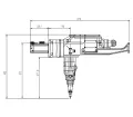 8kW Fiber Laser Bevel Cutting Head (Single Pendulum Right Angle)
