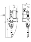 3KW Dual-Axis Wobble Laser Welding Head (with Wire Feeder)
